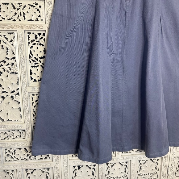Vintage NWT Deadstock Blue Prairie Cottagecore Flowy Midi Skirt With Belt Sz S - Picture 6 of 8